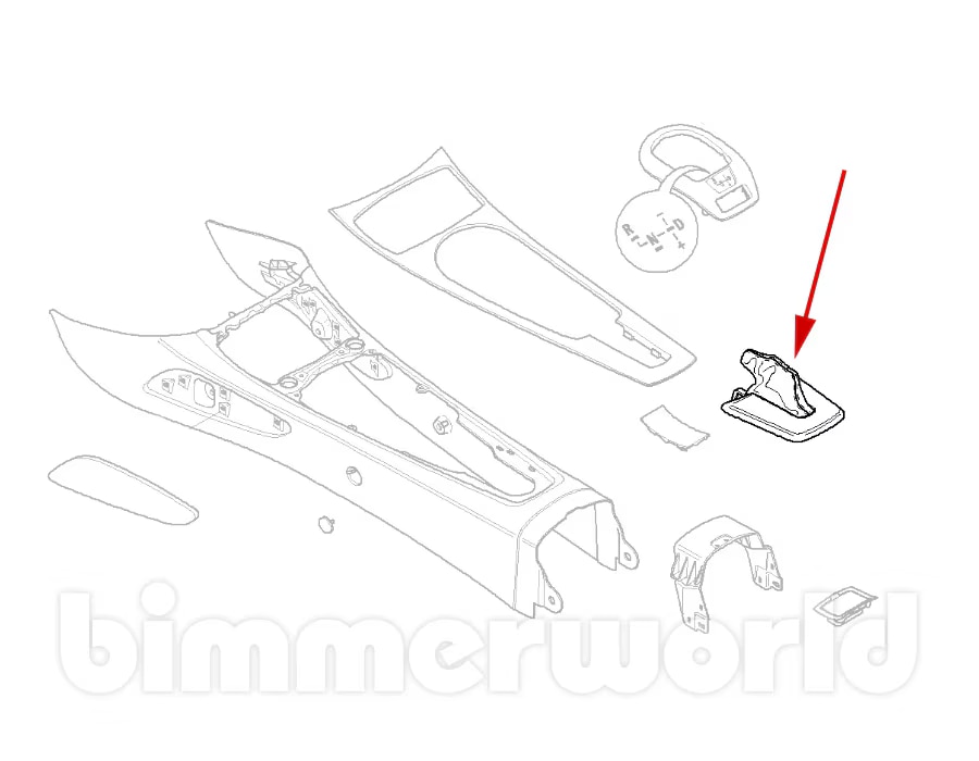 Bmw z4 center store console parts