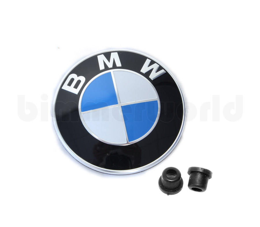 Kompatibel mit BMW Emblem 82mm 51148132375 74мм 51148219237 Hood Trunk  Badge Skull - .de
