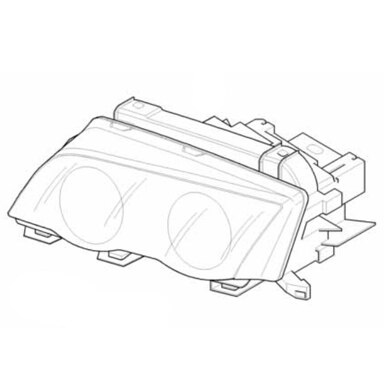 Left Bi Xenon Headlamp Genuine Bmw E M