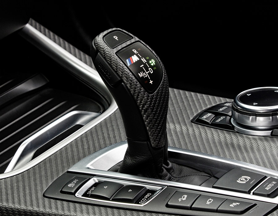 BMW M Performance Sport Automatic Carbon Fiber Shift Knob Trim - F22, F30,  F32, F25, F26