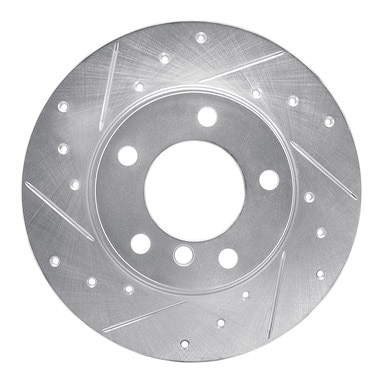 DFC Front Left Drilled & Slotted Brake Rotor - E36 318ti, Z3 1.9