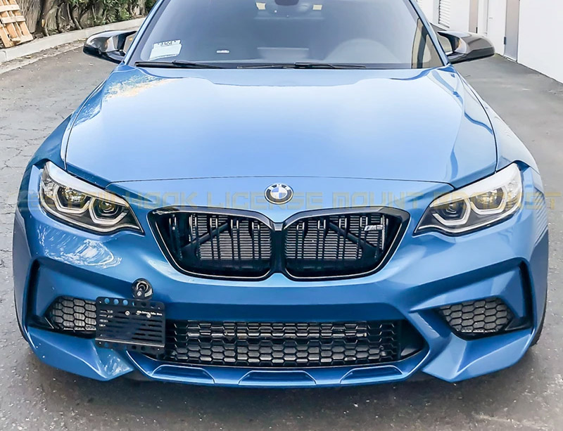 Tow Hook License Plate Mount - BMW F87 M2 without PDC