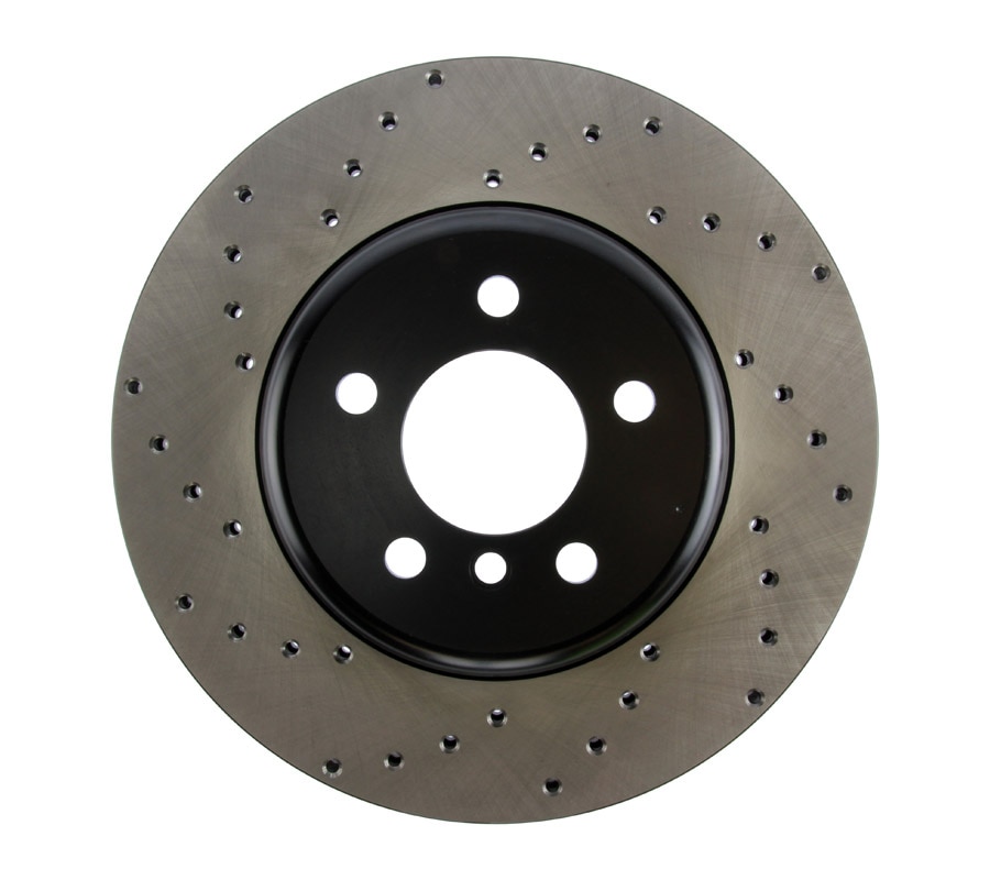 Rear Right Cross-Drilled Brake Rotor, StopTech - F10 535i/550i, F13 ...