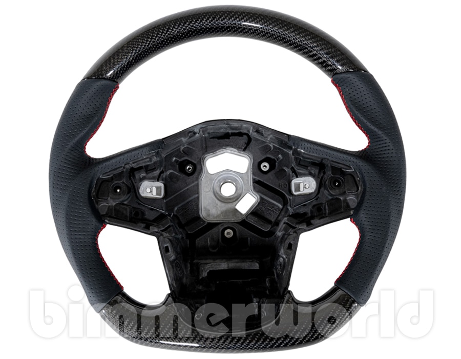 Carbon Fiber/Leather Steering Wheel - Toyota Supra A90 (2019-2022)